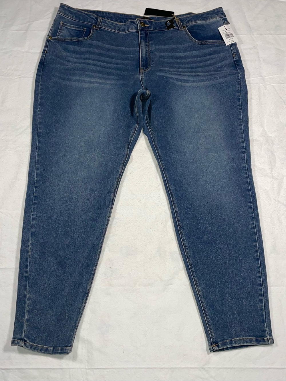 Baby Phat 22 Sun Bleach Cotton Blend Pocket Embroidery Jeans NWT Y2K